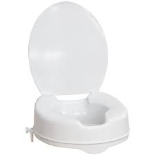 Living Well Raised Toilet Seats with Lid