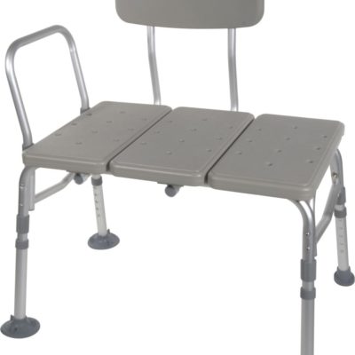 Living Well Transfer Bench with Adjustable Backrest