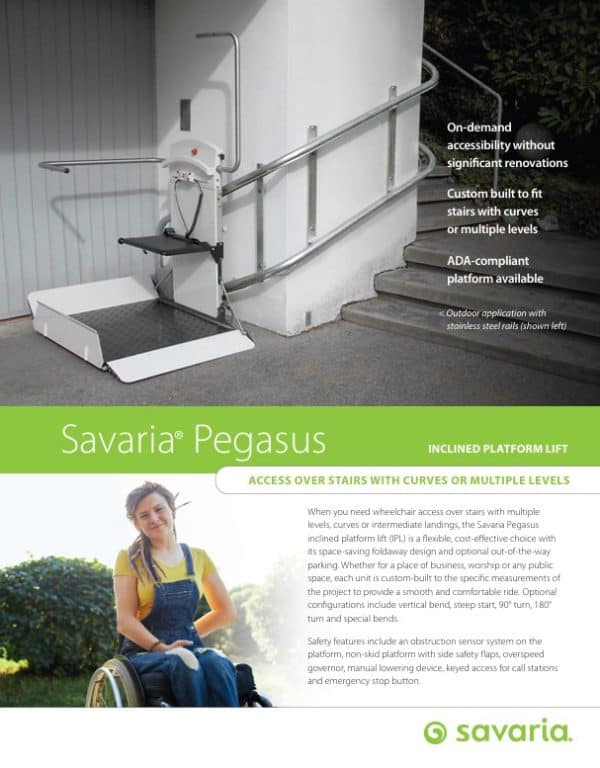 Savaria Pegasus Curved Inclined Platform Lift - Image 2